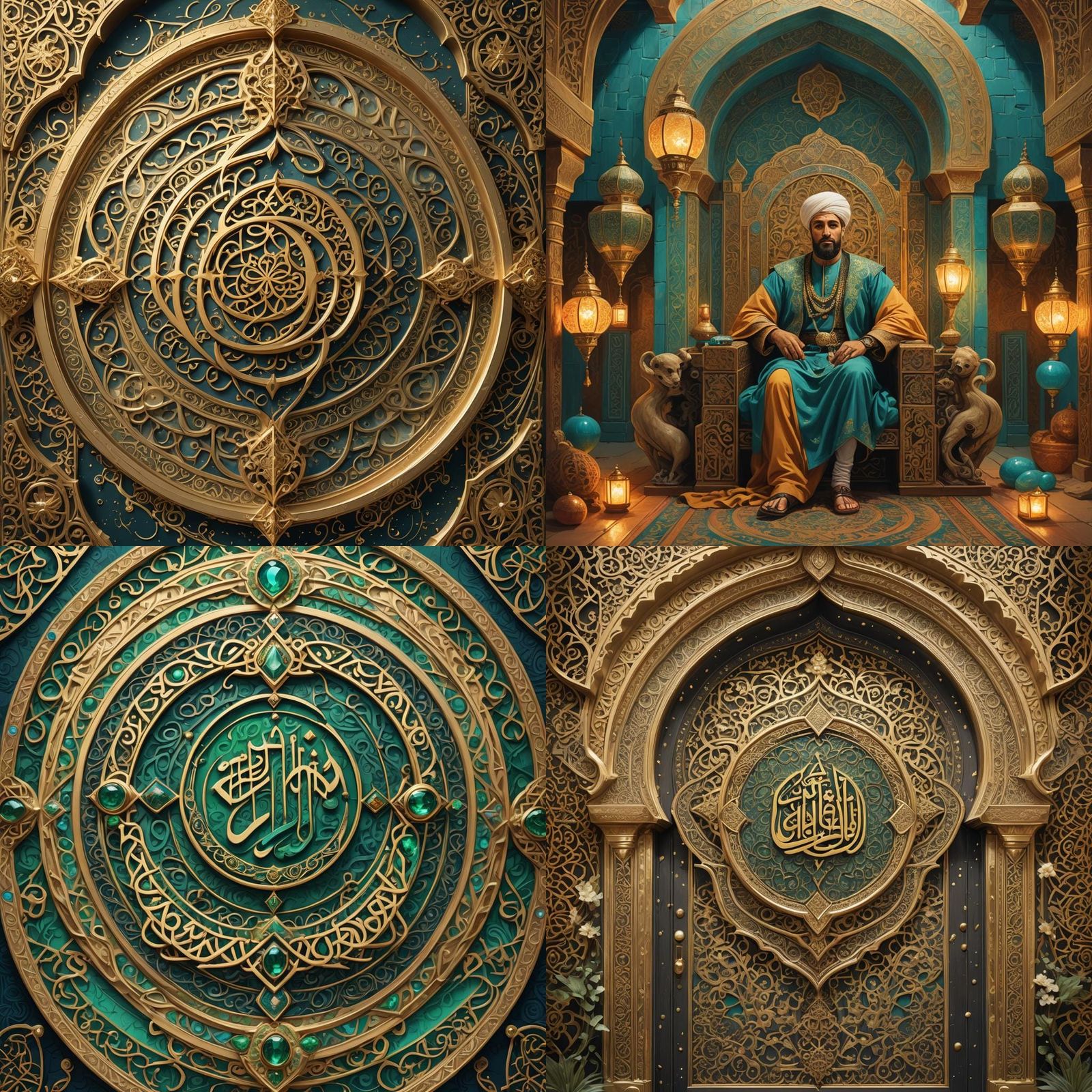 Aesthetic Arabic Typography in Royal Style