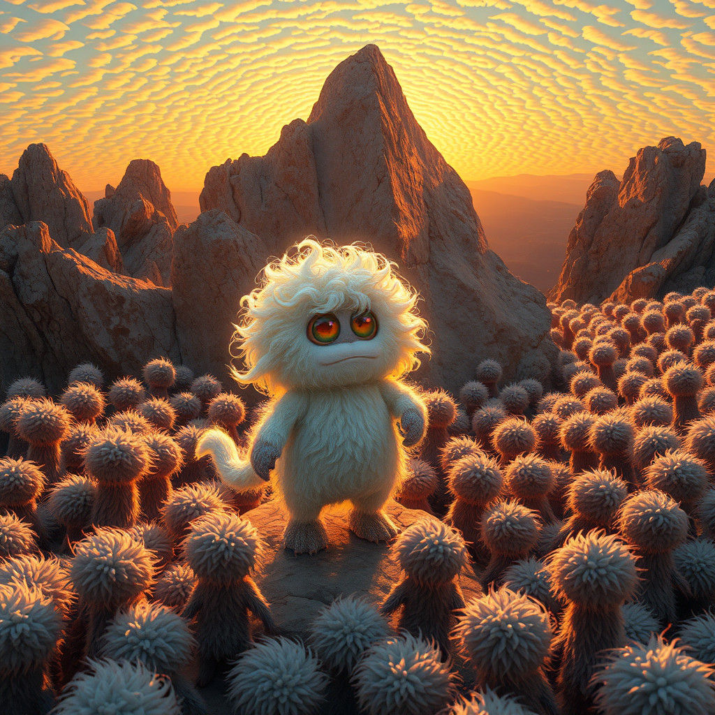 Whimsical Flooferdoodle Meets Rugged Quartzite in a Dreamlik...