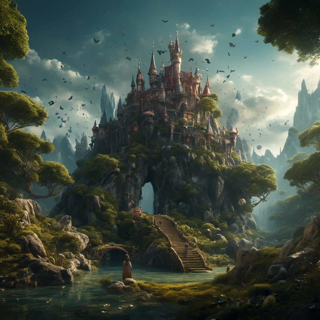 Detailed Matte Painting of Intense Emotion