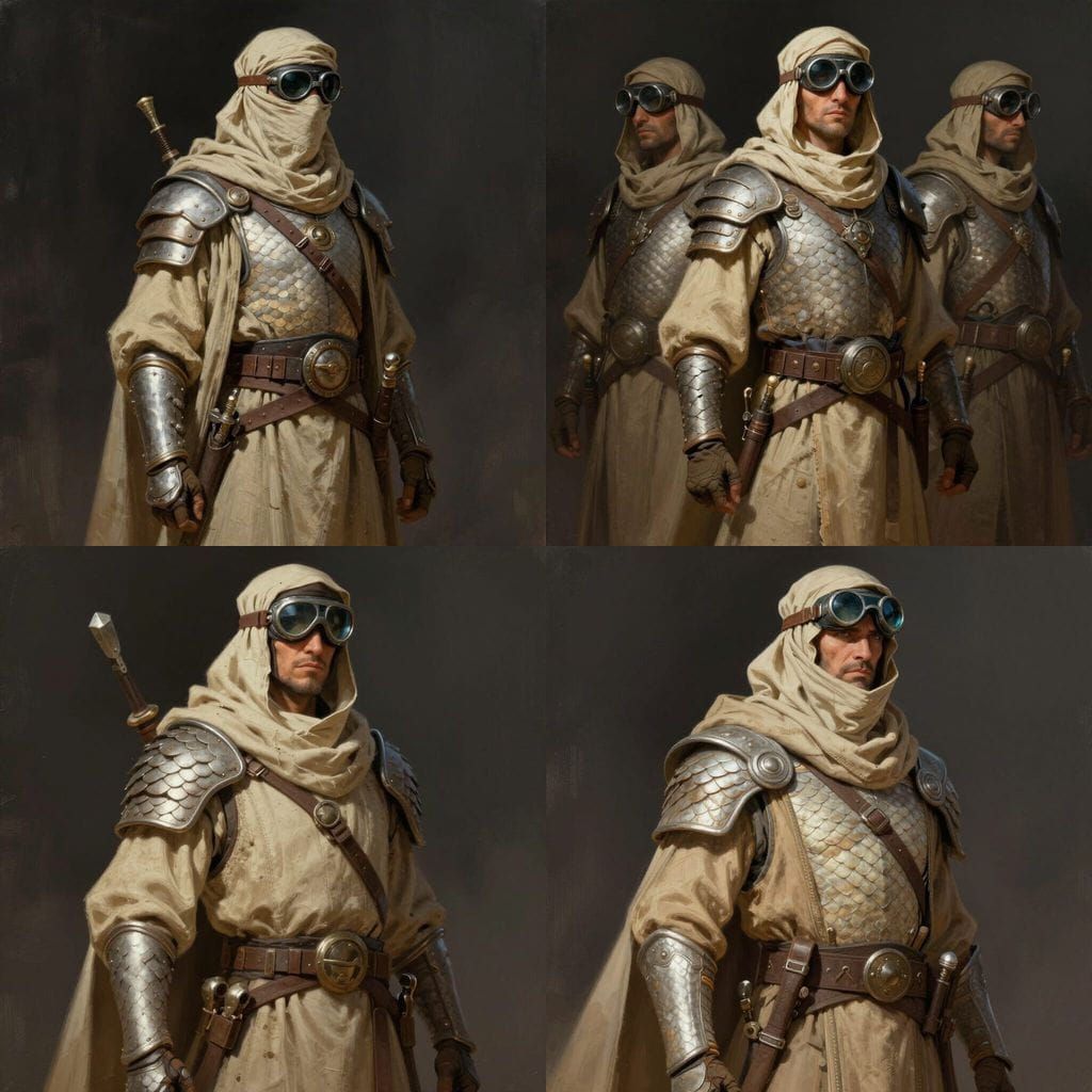 Dune Sentinels of Leskyir: Fantasy RPG Guards