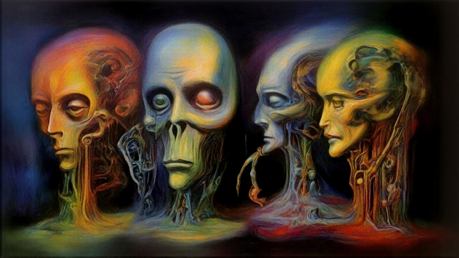 Biopunk Fauvism: Silent Environment in Cubist Style