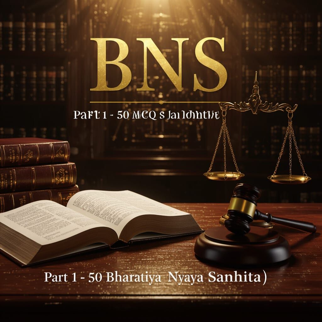 Dramatic Legal Presentation Title Slide with Indian Law Focu...