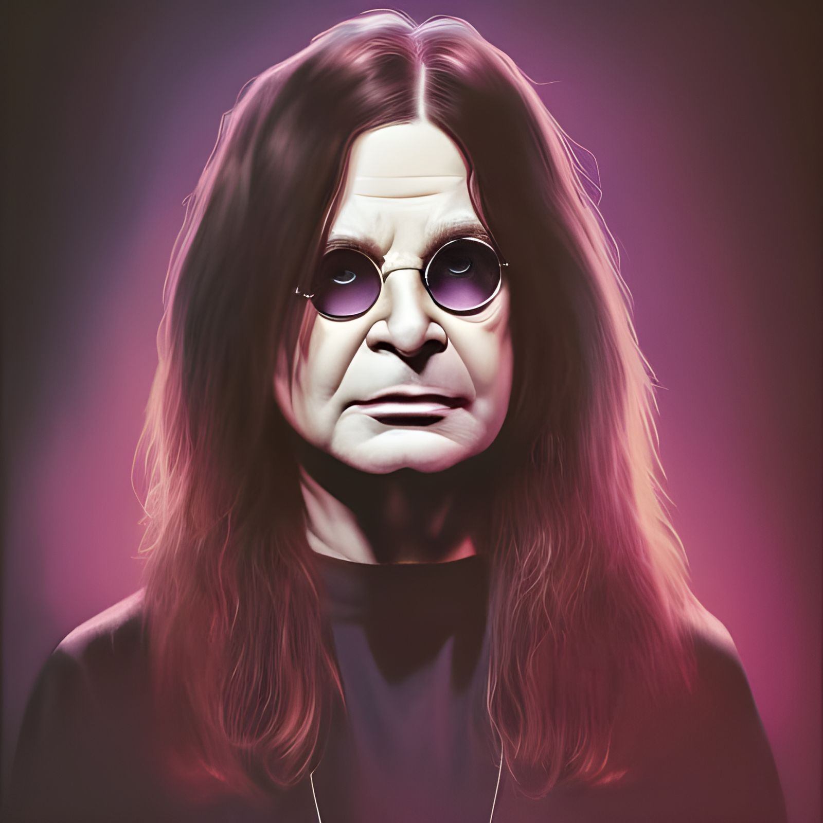Ozzy Osbourne Portrait in Art Nouveau Style