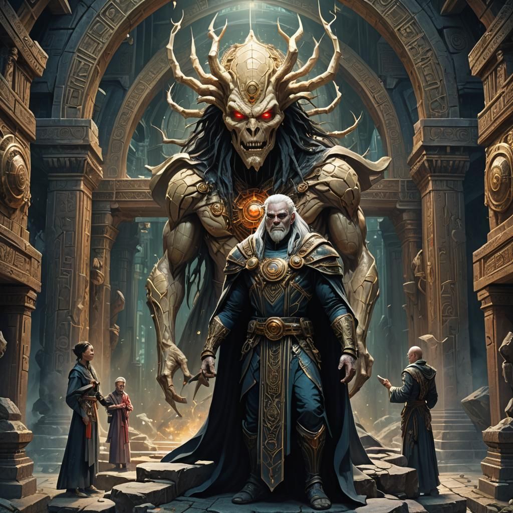 Spider God Descendants in Ancient Temple