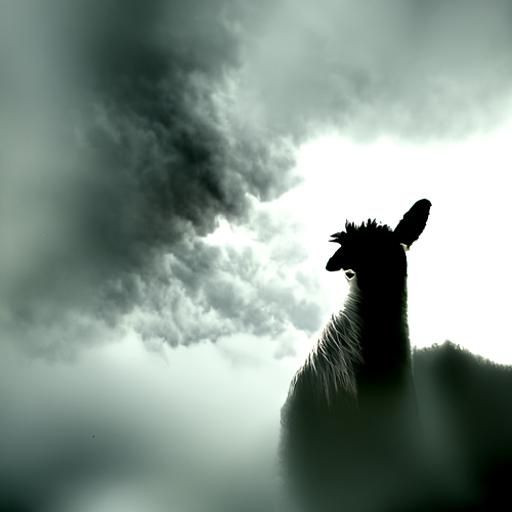 Dramatic Llama Generated by AI