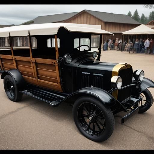 Steampunk Conestoga Wagon at Car Show