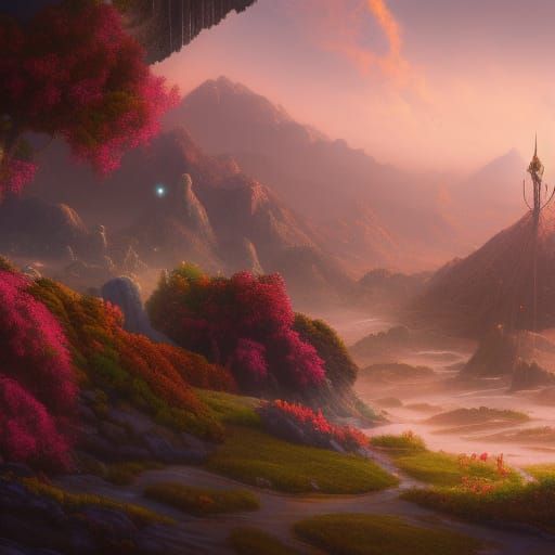 California Fantasy Concept Art in Deep Color