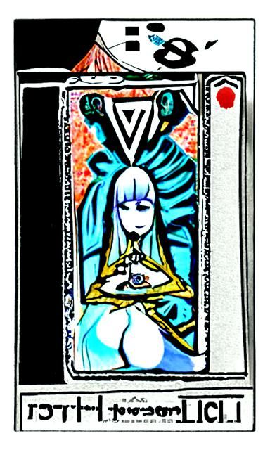 Waite Tarot High Priestess in Unreal Engine Style