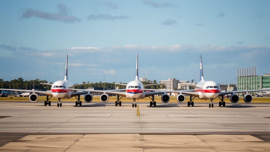 Aeroplanes at the Airport