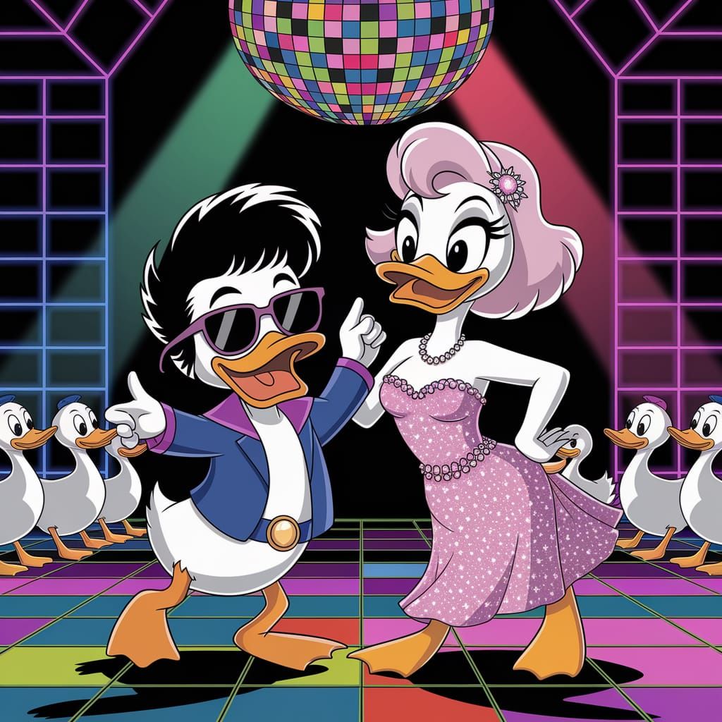 Duckling Disco Dance in Anime Style
