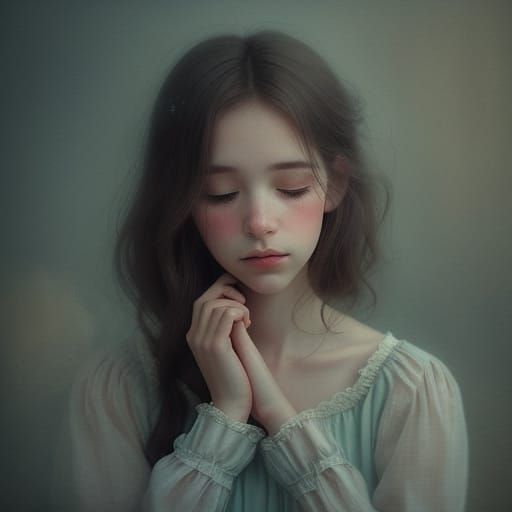 Dreamy Watercolor Illustration of a Man's Memory