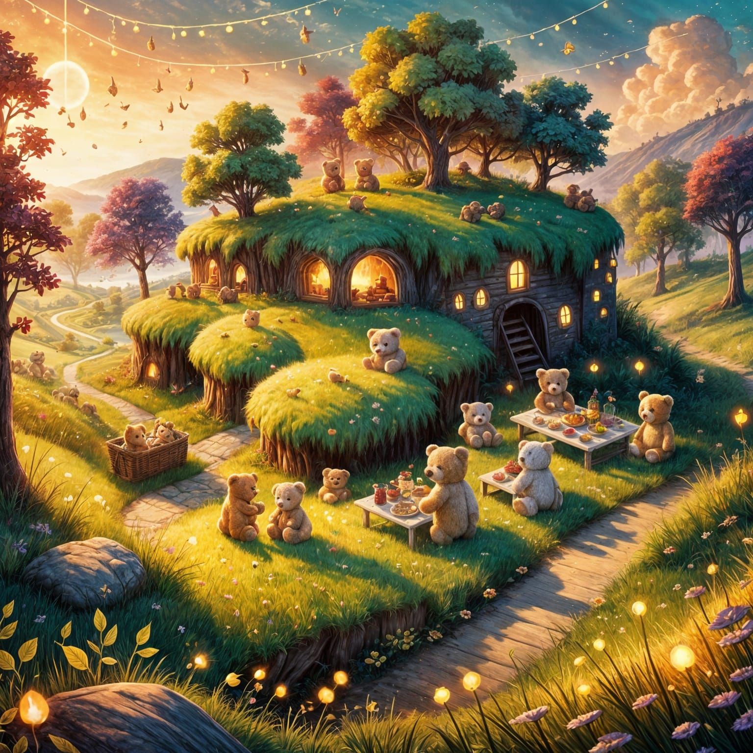 Teddy Bears' Fantasycore Picnic at Twilight