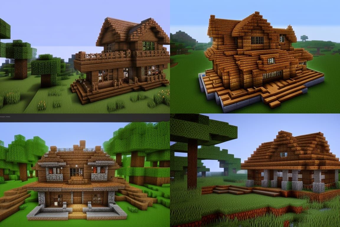 Minecraft House: Detailed Matte Painting in Unreal Engine