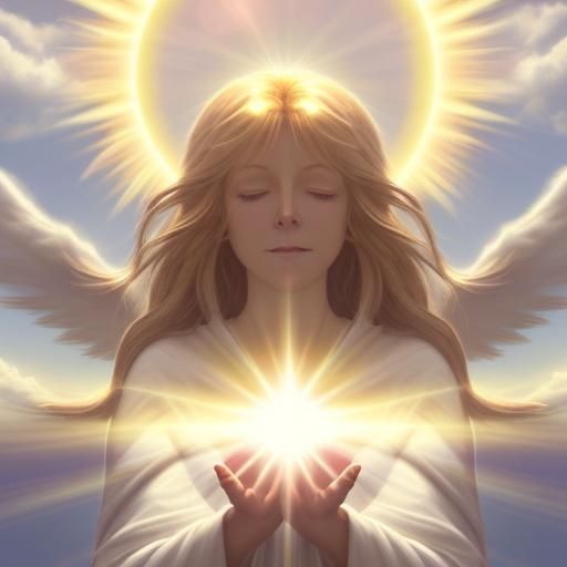 Divine Chakra in Heavenly Sunshine