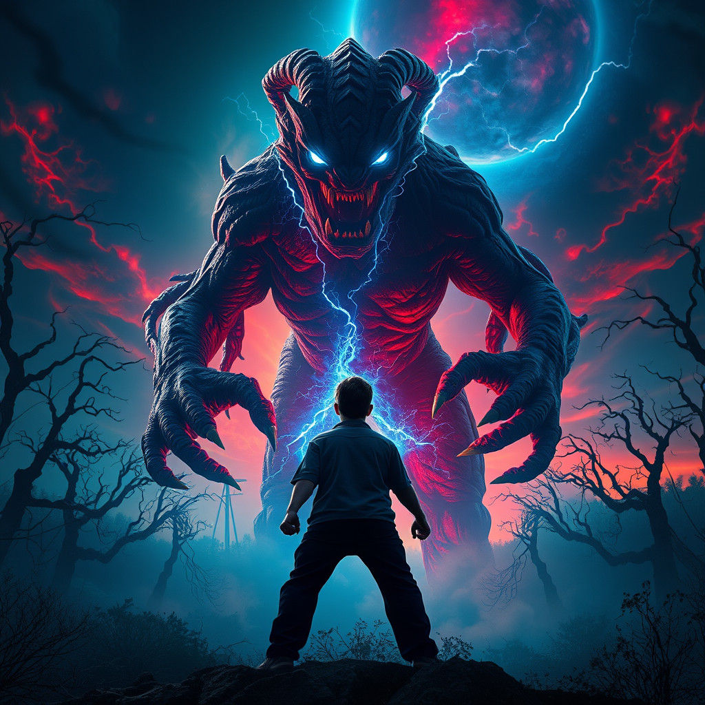 Psychic Warrior Confronts Demogorgon in Dystopian World