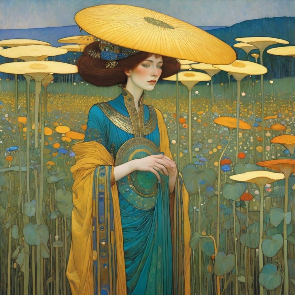 Tall women By Gustav Klimt, Moebius, Michael Shapcott