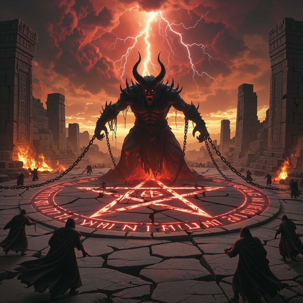 Demonic Ritual in Ancient Ruins