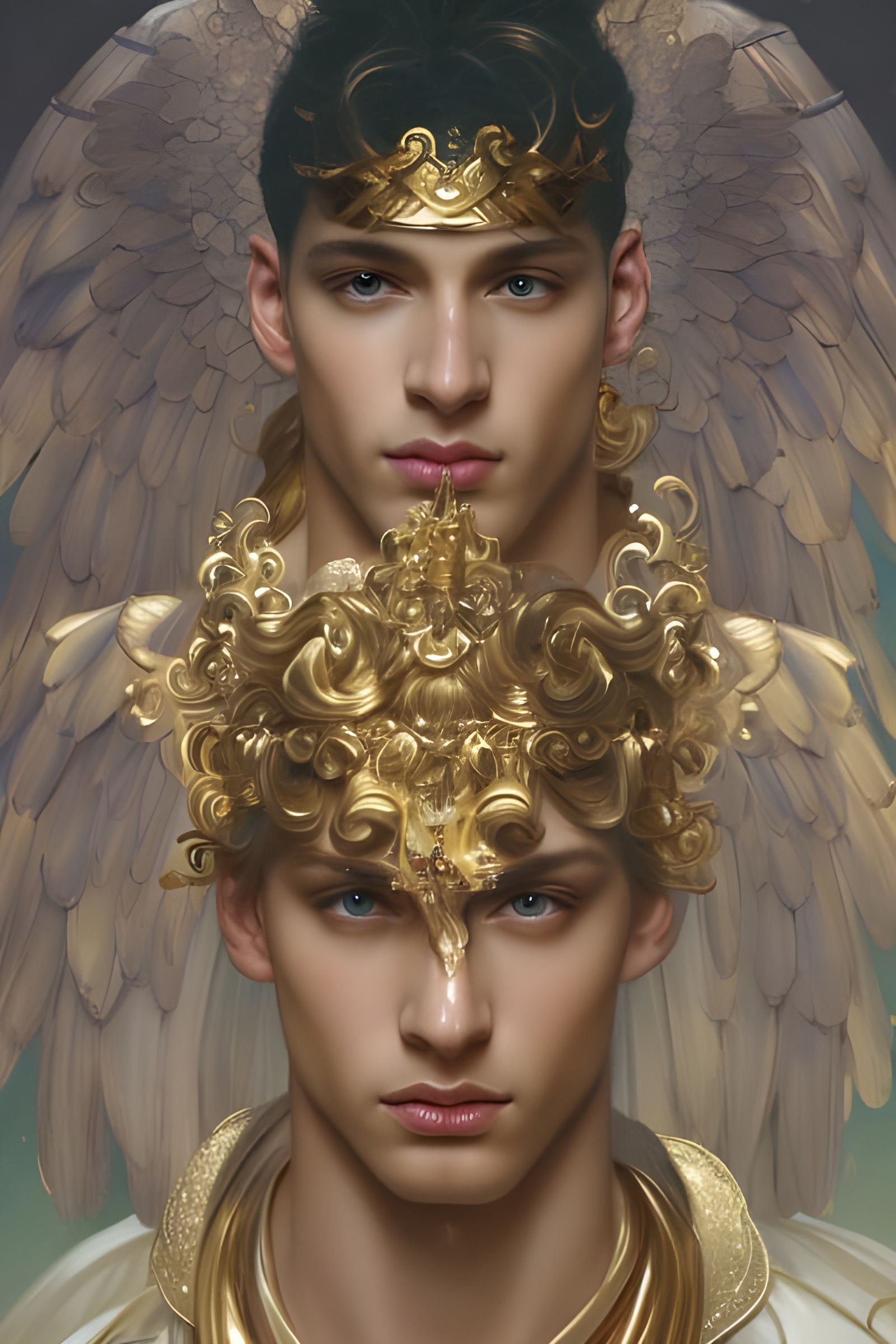 Angelic Super Model Portrait in Hyperdetailed Style