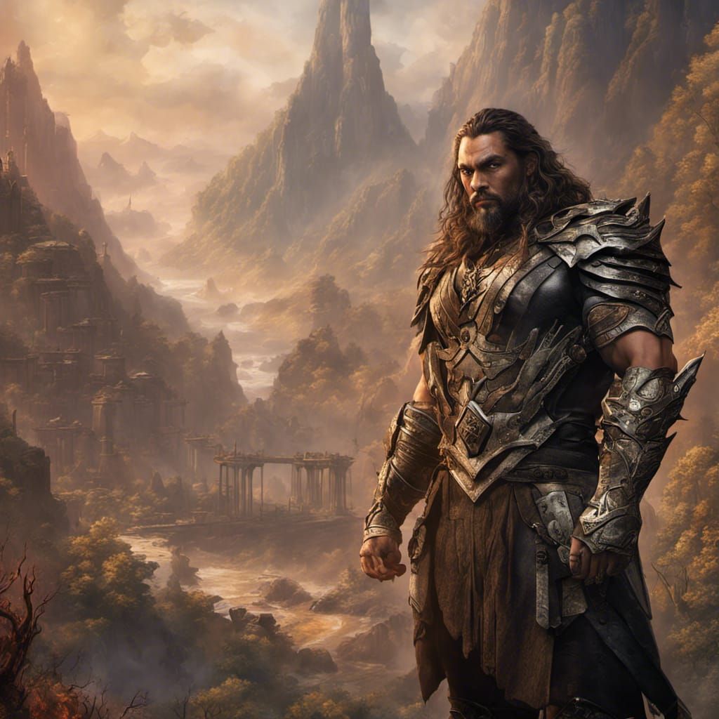 Jason Momoa as Gideon Jura, Fantasy Art