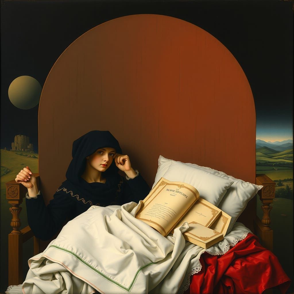 Surrealist Masterpiece in Neo-Expressionist Style