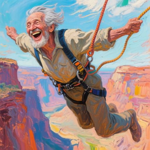 Never too old for...bungee jumping