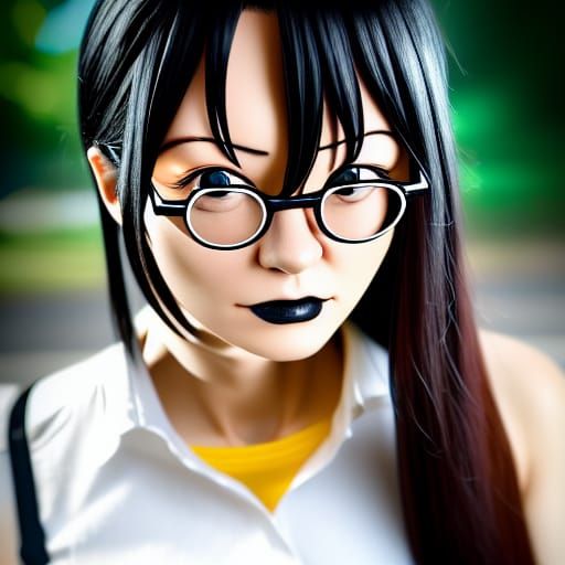 Gothic Nagatoro Hayase Portrait in 3D Shading