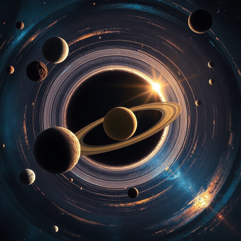 Solar System Swallowed by a Black Hole