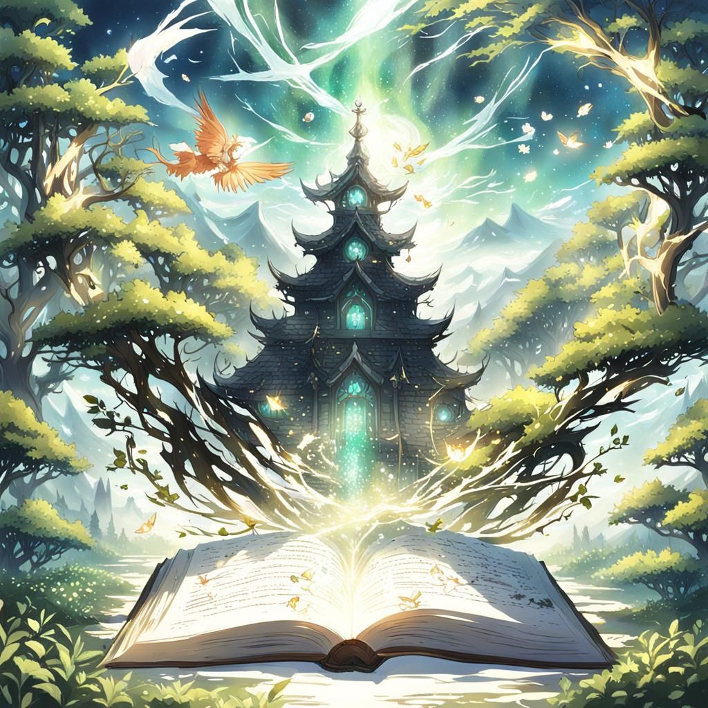 Nature and Magic Storybook Comes to Life: Anime Style