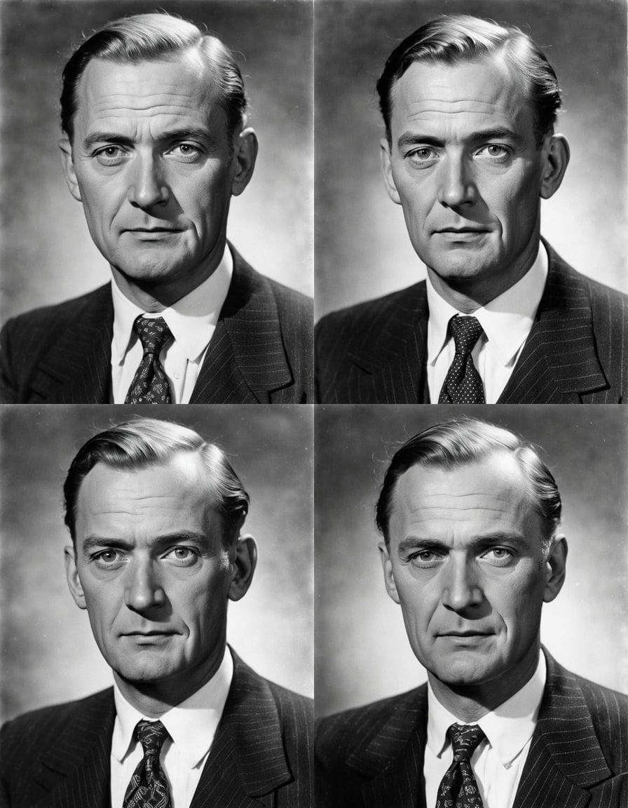 A Haunting Portrait of a German Man in Late 1930s Attire