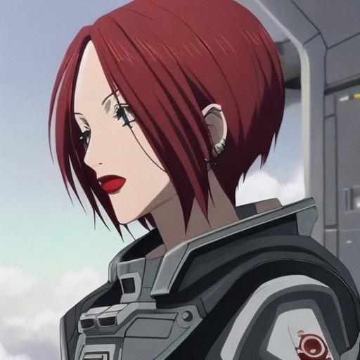 Anime Girl in Spacesuit on Spaceship