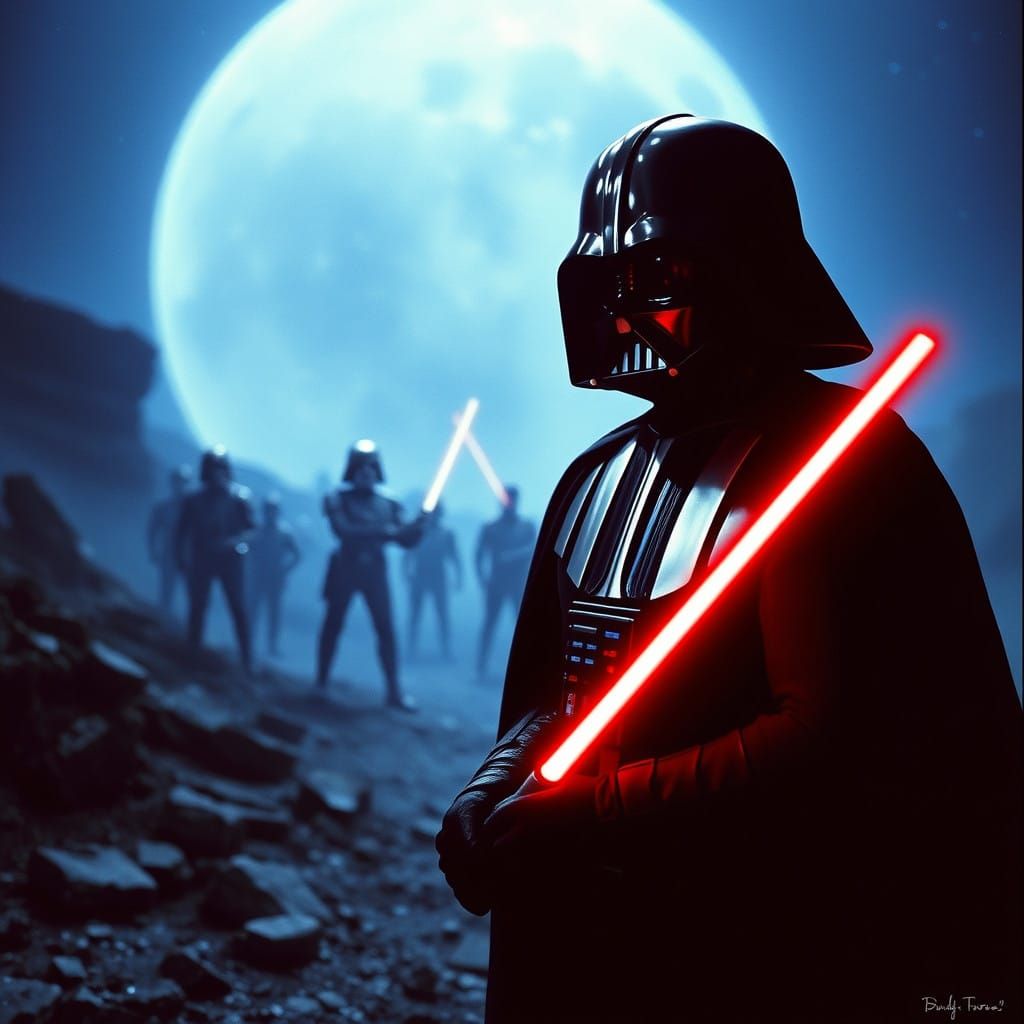 Cosmic Epic in Soviet Sci-Fi Style