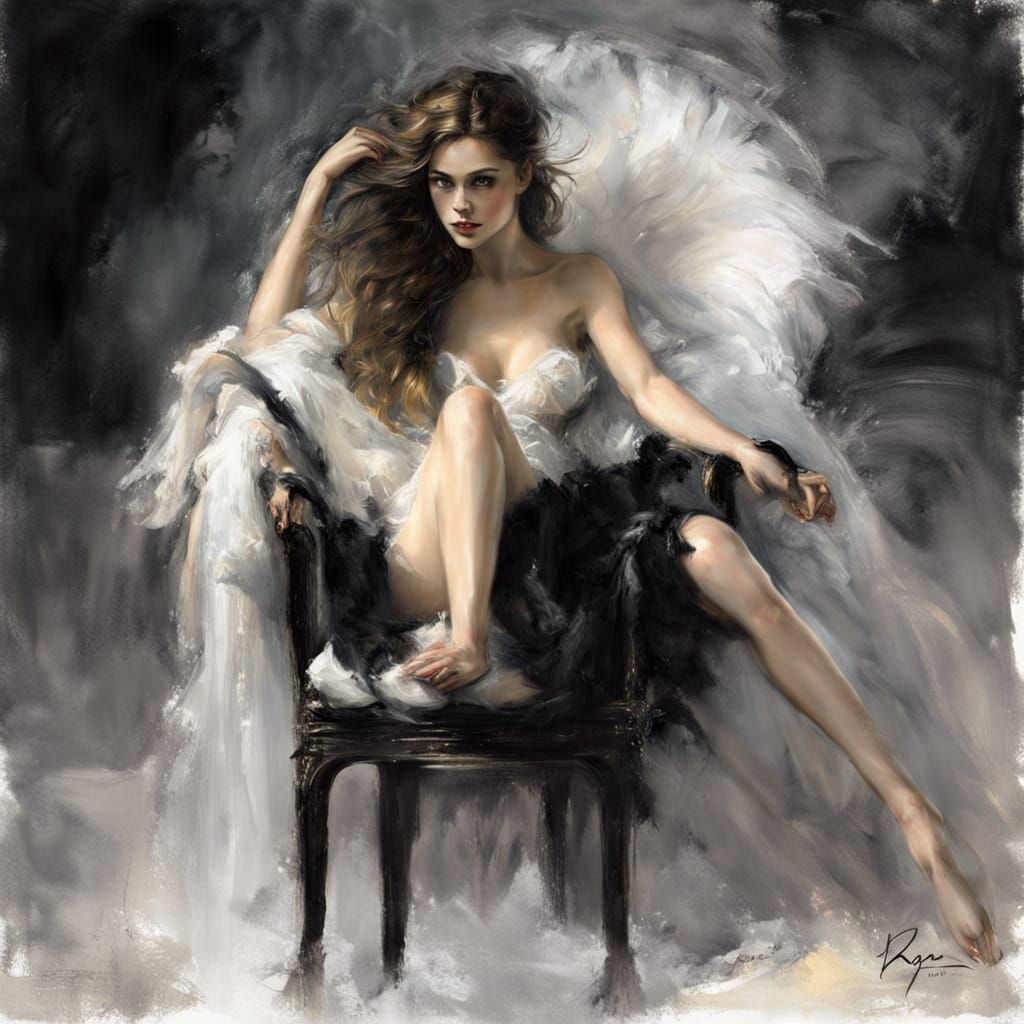 Goddess of Love in Dark Beauty