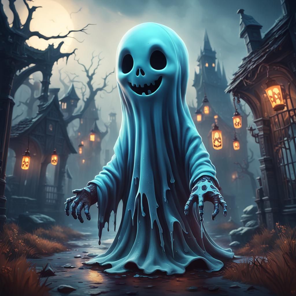 Sweet and Scary Ghost: Friday the 13th Art