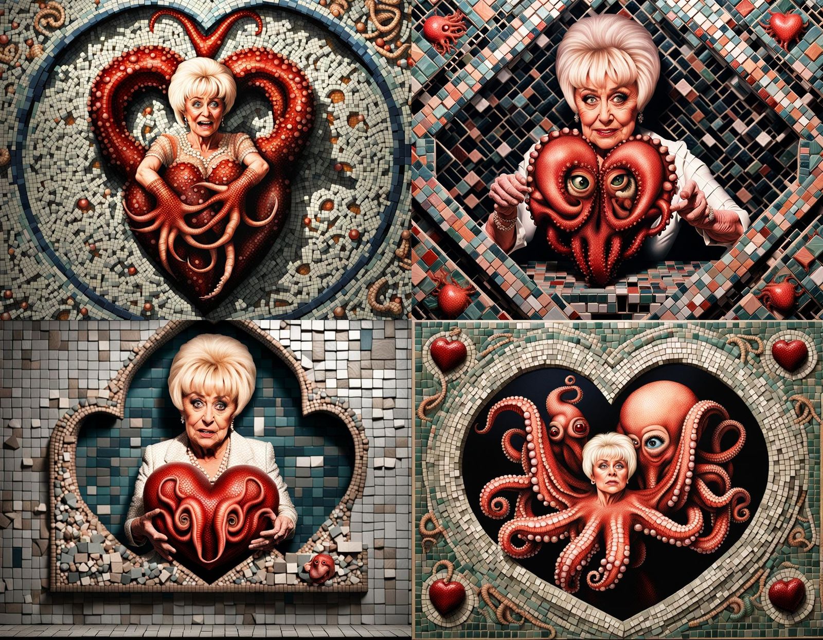 Surreal Mosaic: Heart Extraction in Ultra-Realistic Horror