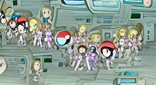 Pokemon Anime Girls in Spacesuits