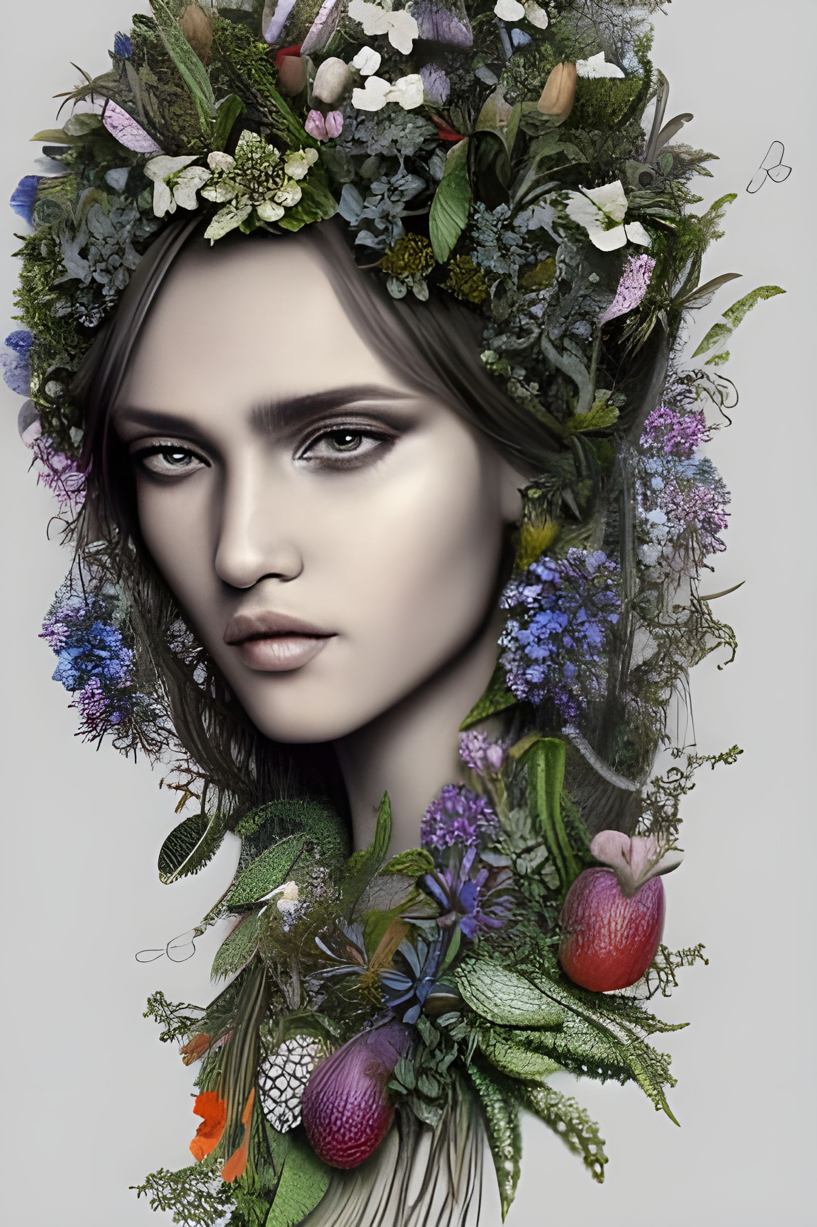 Goddess of Flora: Ultra Realistic Portrait