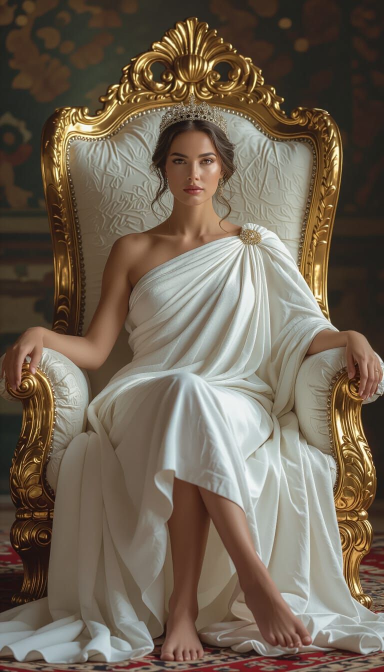 Empress of Rome Portrait in Intense Realism