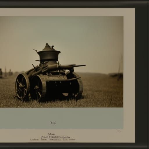 Steampunk Tank on Gettysburg Battlefield, Civil War