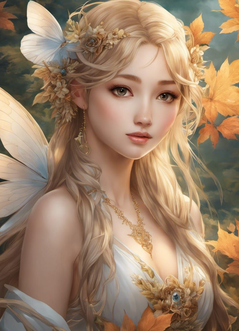 Beautiful Japanese fairy