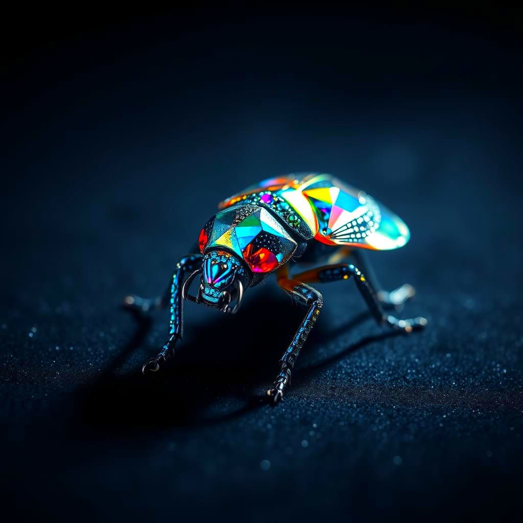 A Diamond Beetle in Cinematic Hyperrealism