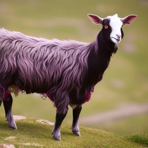 Goated Goat Screaming: Fantasy Concept Art