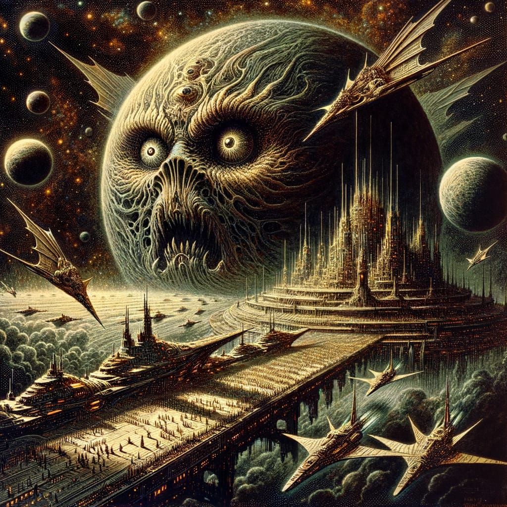 Galactic Overlord in High Fantasy Style