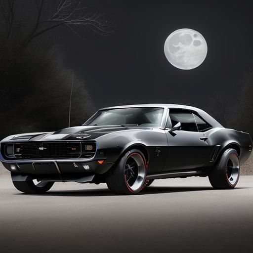 1968 Camaro in Dark Moonlight Metal Scene