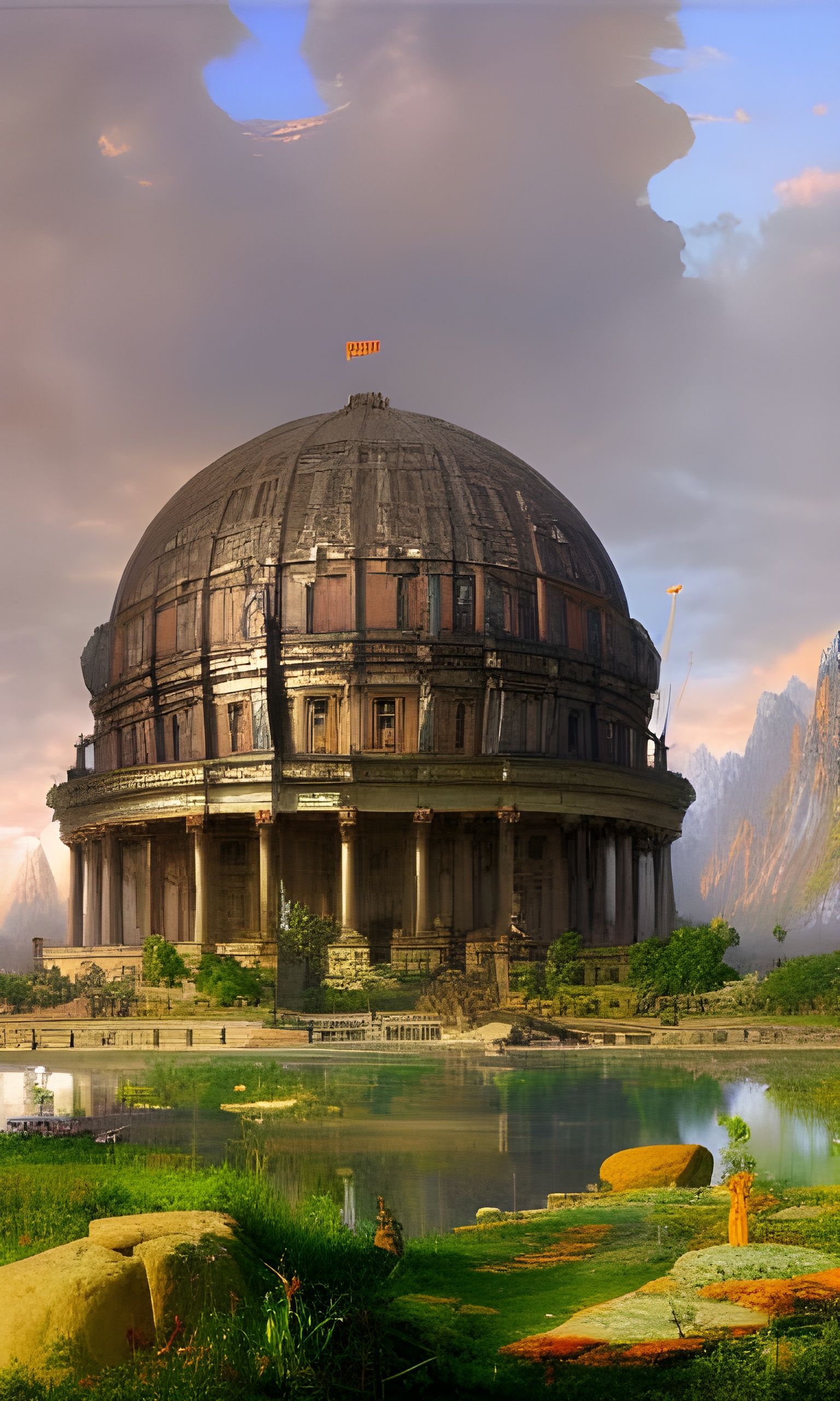 Ancient Civilization as a Fantastical Painting