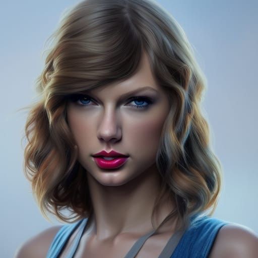 Taylor Swift Portrait in Art Nouveau Style
