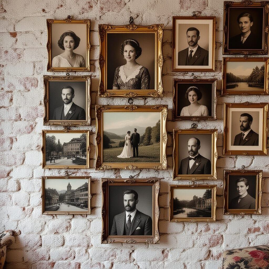 Generational Photo Wall: A Storytelling Collection