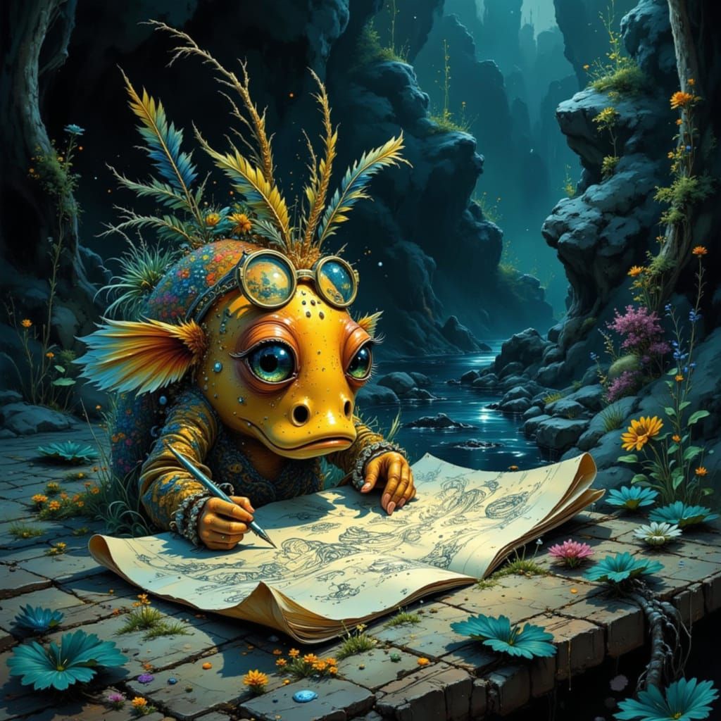 Anglerfish Artist Creates Deep-Sea Masterpiece