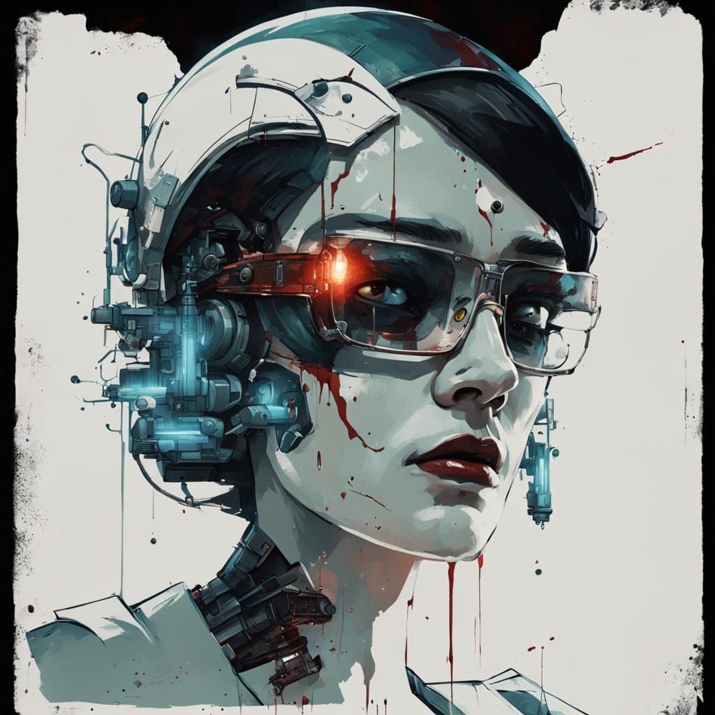 Soviet-Era Sci-Fi Concept Art with Ebony Skin