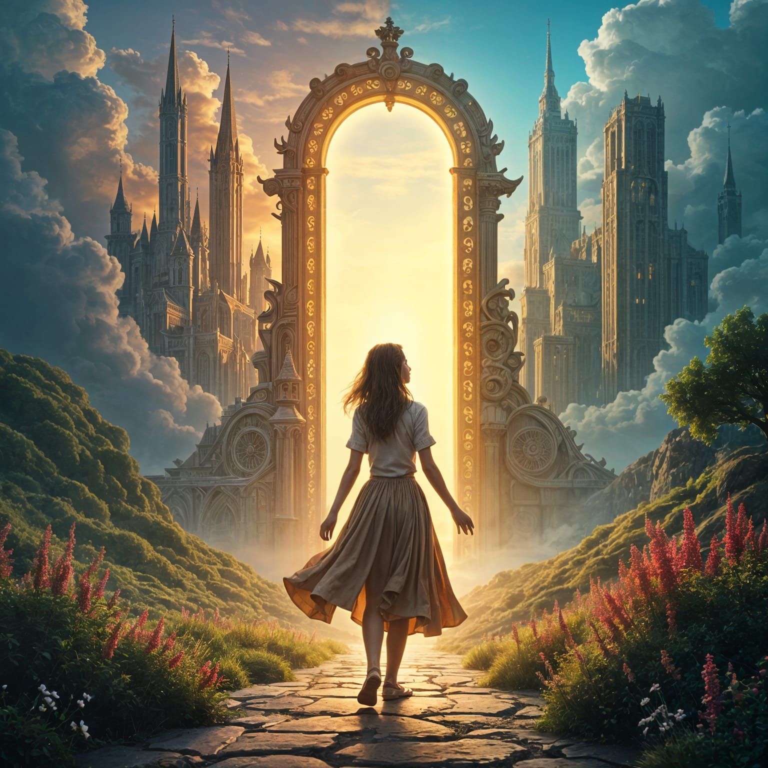 Girl Between Worlds: Magic Doors in Fantasy Art
