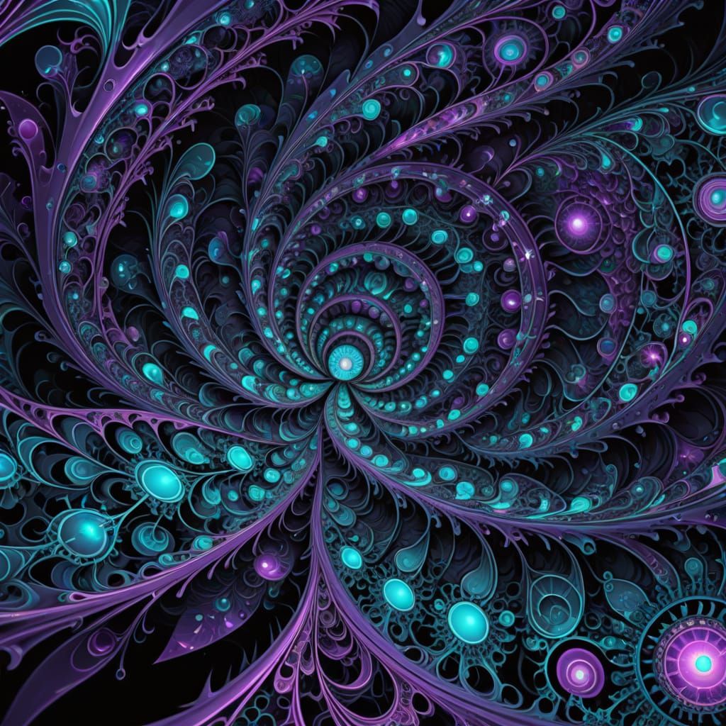 Mind-Bending Fractal Chamber with Cosmic Void